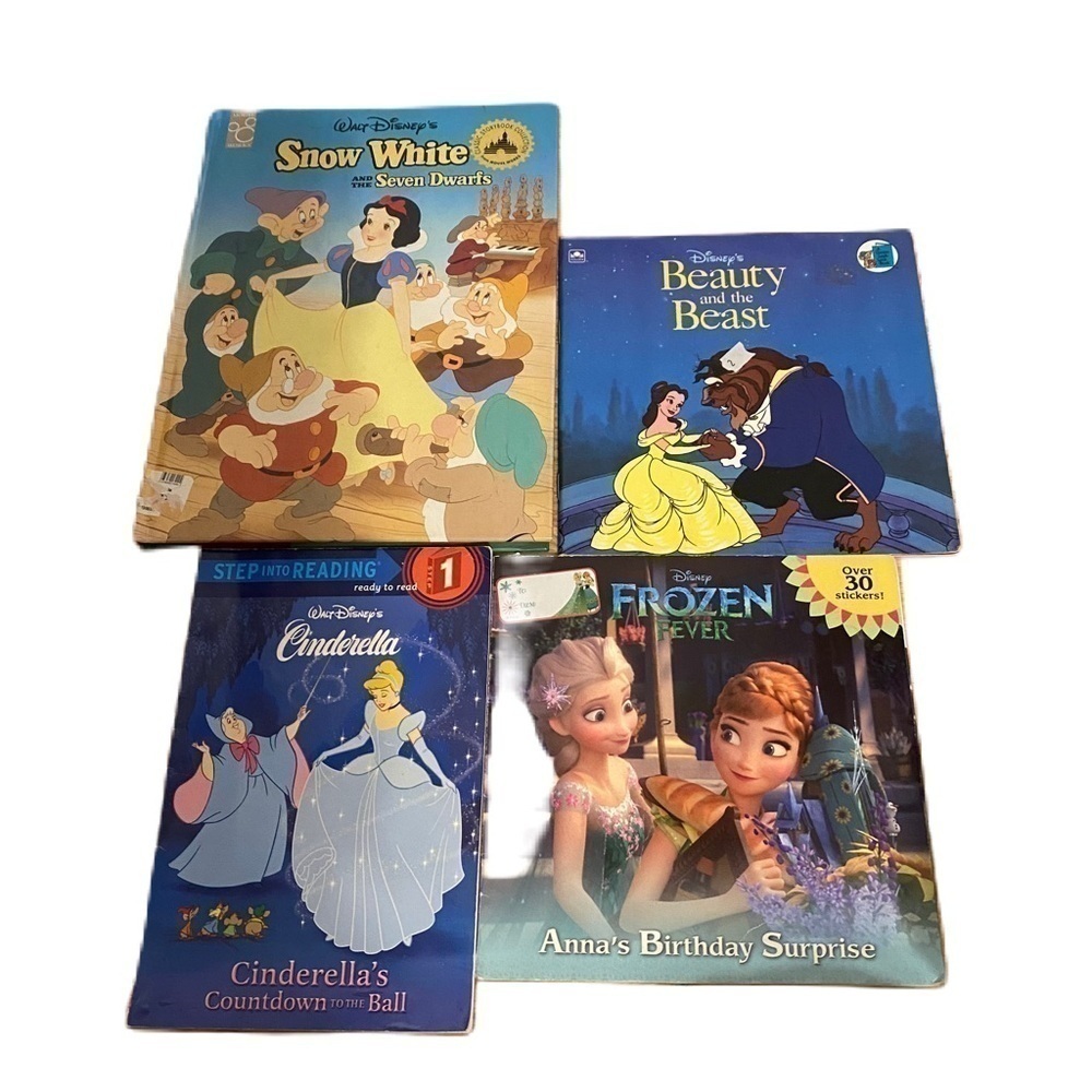 Disney Book Bundle Snow White Frozen Cinderella Beauty and the Beast Belle Kids